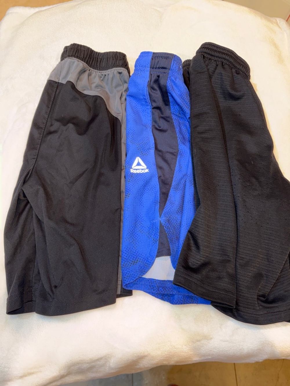 Reebok Black and Blue Boy’s Athletic Shorts Trio
